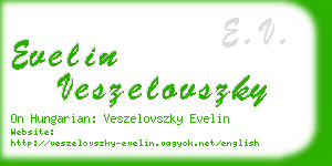 evelin veszelovszky business card